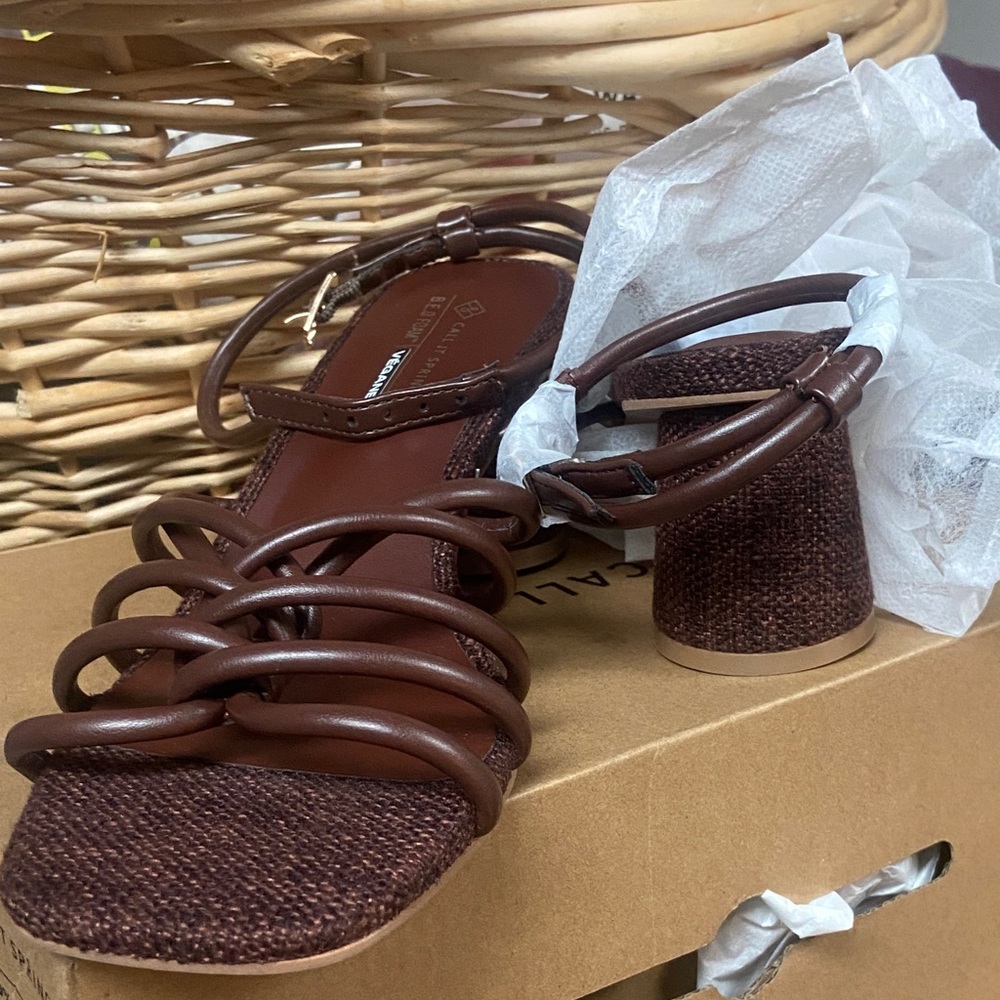Call It Spring Brown Strappy Sandals